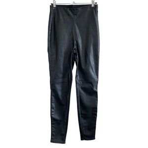 H&M Divided - Black Faux Leather High Rise Legging - Small